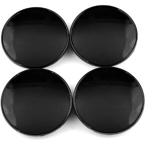 RTrhinotuning 2-3/4" Wheel Center Caps Compatible with Focus Wheel 2M51-1000-AA, OD: 2.75"(70 mm) ID: 2.13"(54 mm) Black Hub Caps Dust Covers