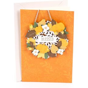 Hallmark Signature Studio Thanksgiving Card (Fall Flowers)