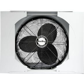 Air King 9166F 20" Whole House Window Fan , Gray