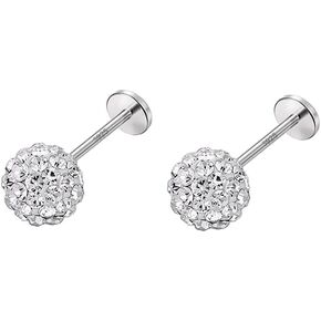 Izpack 20G كريستال الكرة الغضروف Labret أقراط 925 الفضة الاسترليني تمهيد تشيكوسلوفاكيا الزنمة الشفاه مونرو الحلزون ترصيع الأنف خواتم تألق ميدوسا بادي ثقب المجوهرات هدايا للنساء الفتيات عيد الميلاد in Kuwait
