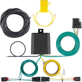 CURT 56374 Vehicle-Side Custom 4-Pin Trailer Wiring Harness, Fits Select Volkswagen Golf R , Black