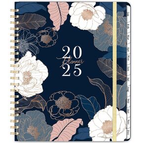 2025 Planner - Large Planner 2025, 9" x 11", Jan.2025 - Dec.2025, Weekly ＆ Monthly Planner 2025, Hardcover, Colorful Tabs, Elastic Closure, Pocket
