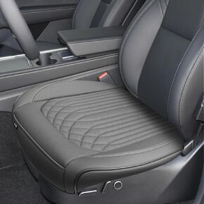 KAYI Car Seat Cushion, Memory Foam Car Seat Cushion, Non-Slip Bottom Breathable Car Seat Cover, Relieve Tailbone Pain, Car Seat Protector, Suitable for 95% of Vehicles (Black)