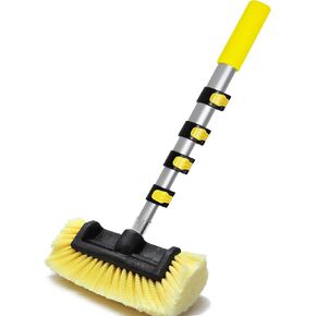 Anyyion Car Wash Brush, 10 Inch Soft Bristle, Telescopic Flow Through Car Washing Kit, Perfect for Cleaning House Siding, Auto Cars, Trucks, SUV, RV, Floors and More!(54.5 inch)