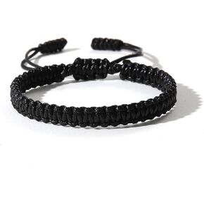POYAMUSE Handmade Adjustable Braided Bracelet for Women Men – Bohemian Cotton Knitted Rope Anklet, Braided Anklets for Women Summer Trip
