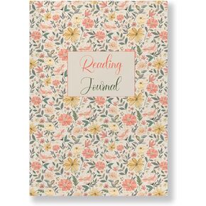 Luxury Floral Reading Journal for Book Lovers - 60 Review Pages, Lay-Flat Binding,100 GSM Paper, Reading Tracker, Size A5 (5.8 x 8.3 inches), 145 Pages