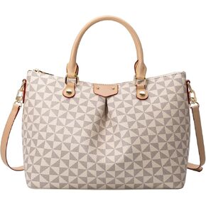 Satchel Handbags for Women PU Leather Tote Top Handle Purse Shoulder Bags with Adjustable Strap