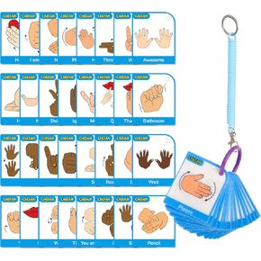 CHEFAN ASL Flash Cards,American Sign Language Flash Cards for Kids,Toddlers and Beginners,Learn Sign Language for Beginners