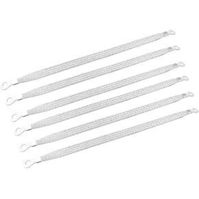 6Pcs Universal Automotive Ground Strap 12"x 1/2" Vehicle Grounding Cable Straps Professional Engine Grounding Braided Tinned Copper with 1/4" & 5/16" Rings Terminal