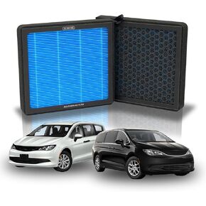 CF12283 Cabin Air Filter for Chrysler Pacifica 2017-2024, Voyager 2020-2024, Grand Caravan 2021-2024, Honeycomb Structure with Activated Carbon Beads, Durable and Sturdy (1 Pack)