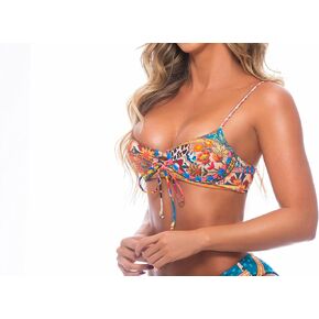 Bra Deluxe Swimwear Swimsuit Perfectly Adorned Desing with Rhinestones and Handcrafted Embroidery.