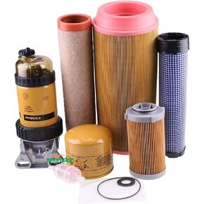Filter Service Kit for CAT 304E2 CR 305E2 305.5E2 CR Mini Excavator 3776969 1G7206 3635819