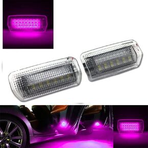 لوحة باب جانبية LED كاملة مجموعة مصابيح تحذيرية بديلة لسيارة Toyota 4Runner Avalon Camry Prius Sienna Tundra Lexus ES GS GX IS RC LX - 6000K أبيض ماسي، قطعتان