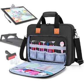 LUXJA Carrying Bag for A4 Light Pad and Diamond Painting Tools, Protective Case for Diamond Painting Light Box and Accessories (Fits for A4 Light Pad), Purple (Bag Only)