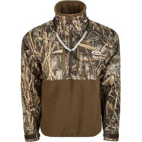 Drake Waterfowl Guardian Flex Fleece Eqwader 1/4 Zip Realtree Max-7 Xlarge