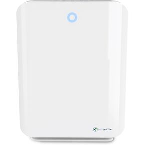 Germ Guardian AC5900WCA 21" 4-in-1 True HEPA Filter Air Purifier for Home, Large Rooms, UV-C Sanitizer, Filters Allergies, Smoke, Dust, Pet Dander, & Odors, 3-Yr Wty, GermGuardian, White