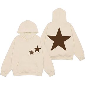 Y2k Hoodie Women Men Graphic Star Hoodies Vintage Aesthetic Pullover Sweatshirt Harajuku Jacket Streetwear