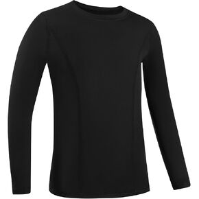 Blueleaf Youth Compression Shirt Boys Long Sleeve Athletic Undershirt Kids Quick Dry Base Layer Tops