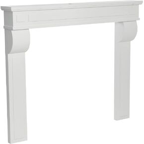 Creative Co-Op Lodge Fireplace Mantel, Distressed Cream in Kuwait