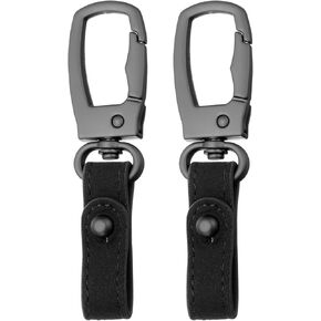 HARFINGTON Car Keychain Clip Leather Key Chain Ring Key Holder Organizer for Men Women