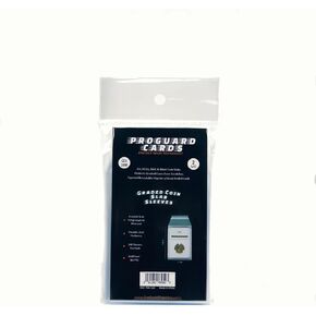 Graded Coin Slab Sleeves Resealable Tapered Flap 2Mil Thickness 100 Sleeves Per Pack