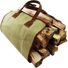 Waterproof Waxed Canvas Fire Bag Handmade by Hide & Drink