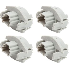 4 Pcs Brake Taillight Socket Bracket ABS 34102 S60 003 License Plate Light Bulb Housing for Accord Civic CR‑V Fit License Plate Socket Housing