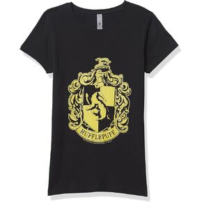 Harry Potter Simple Hufflepuff Girl's Solid Crew Tee