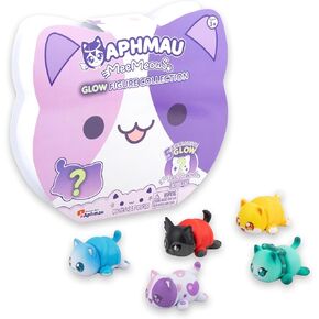 Aphmau & Friends Mystery Figures Glow Multi-Pack, Exclusive Glow in The Dark Figure Collection, Collectible Mini Figures Mystery Box, Official Merch