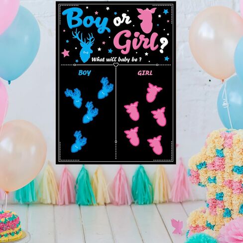 Gender Reveal Ideas Gender Reveal Decorations - 54 Voting Gender Reveal Games Boy or Girl Party Supplies for Gender Reveal Use in Kuwait