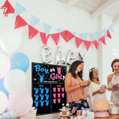 Gender Reveal Ideas Gender Reveal Decorations - 54 Voting Gender Reveal Games Boy or Girl Party Supplies for Gender Reveal Use in Kuwait