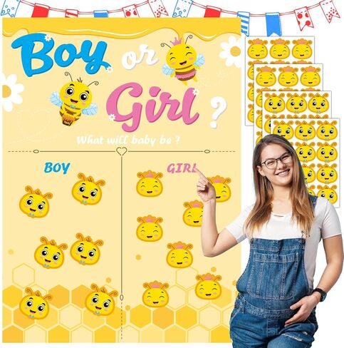 Gender Reveal Ideas Gender Reveal Decorations - 54 Voting Gender Reveal Games Boy or Girl Party Supplies for Gender Reveal Use in Kuwait