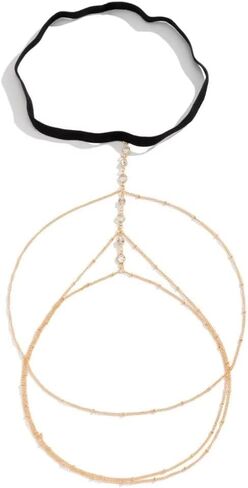 سلسلة الفخذ للنساء الشاطئ متعدد الطبقات سلسلة الساق سلسلة الجسم سترينش الصيف مرونة الذهب الساق سلسلة بيكيني الجسم الفخذ سلسلة هدايا الحفلات in Kuwait