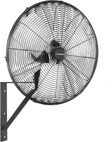 KEN BROWN 18 Inch High Velocity Industrial Wall Mounted Fan 4012CFM 3 Speed for Industrial, Commercial, Residential, and Shop Use - ETL Safety Listed in Saudi Arabia
