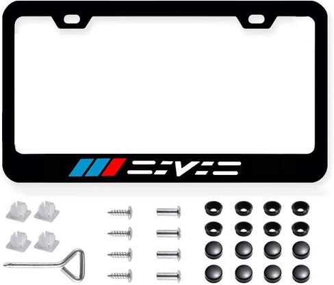2PCS Black License Plate Frames Holder Premium Aluminum Alloy Weather Proof fit for Honda Accord in Saudi Arabia