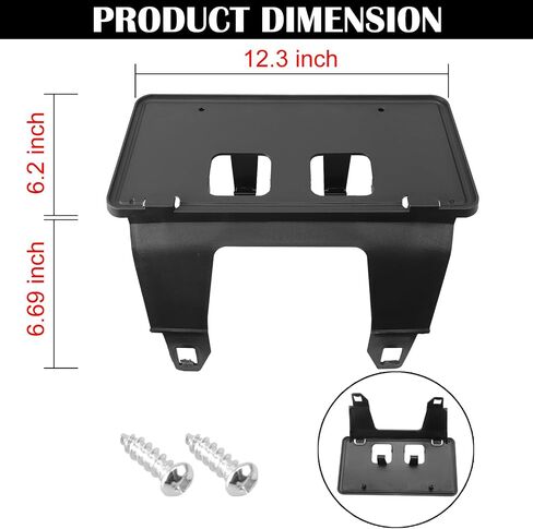 License Plate Frame Compatible with F250 F350 Super Duty 2023 2024 Front Bumper License Plate Bracket Holder Replace FO1068203 PC3Z-17A385-AA PC3Z17A385AA in Kuwait