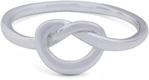 Love Knot Heart Infinity Promise Ring New Sterling Silver Band in Saudi Arabia