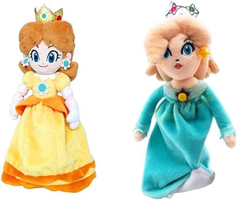 HUAWELL Sup Mari All Star Collection Princes Peach Plush Toy PrincessRosalina & Dasy Stuffed Plush 8" (Princes Peach & PrincessRosalina & Dasy) in Kuwait