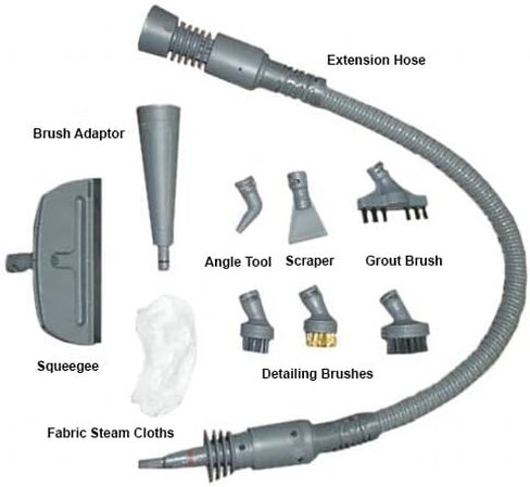منظف ​​بالبخار محمول باليد من فاليمو VH-ST10 وجهاز بخار متعدد الأغراض للمطابخ والحمامات والسيارات، أبيض in Kuwait
