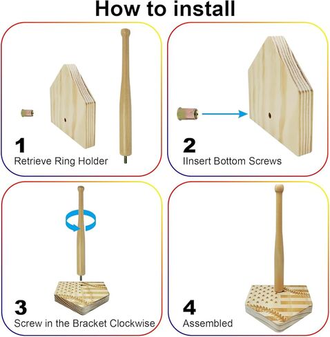 Reversible Personalized Gifts Baseball Ring Holder Display Case Softball Tournament Championship Sports Memorabilia Organizer Wood Personalized Gifts For Kids,Dad,Grandpa in Kuwait