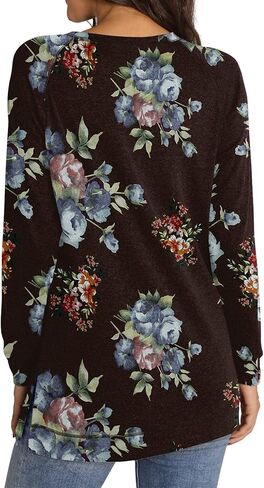 تيشيرتات نسائية بأكمام طويلة من NILOUFO، بلوزات كاجوال، قمصان عصرية وفتحة جانبية in Kuwait