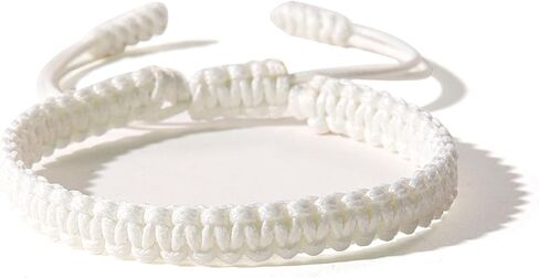 POYAMUSE Handmade Adjustable Braided Bracelet for Women Men – Bohemian Cotton Knitted Rope Anklet, Braided Anklets for Women Summer Trip in Saudi Arabia