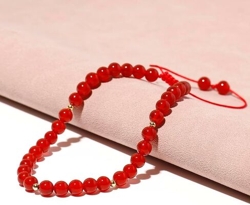 Jewever 6mm Reiki Semi-Precious Gemstones and Crystals Beaded Anklet Spiritual Energy Ankle Bracelets for Women in Kuwait
