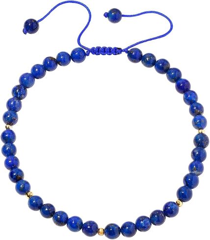 Jewever 6mm Reiki Semi-Precious Gemstones and Crystals Beaded Anklet Spiritual Energy Ankle Bracelets for Women in Kuwait