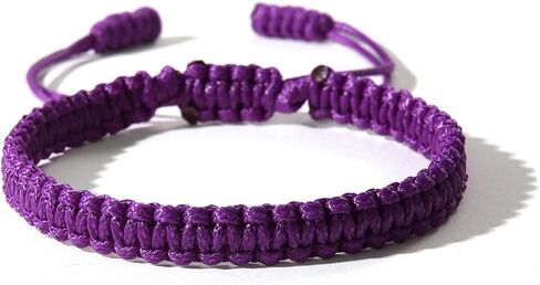POYAMUSE Handmade Adjustable Braided Bracelet for Women Men – Bohemian Cotton Knitted Rope Anklet, Braided Anklets for Women Summer Trip in Saudi Arabia