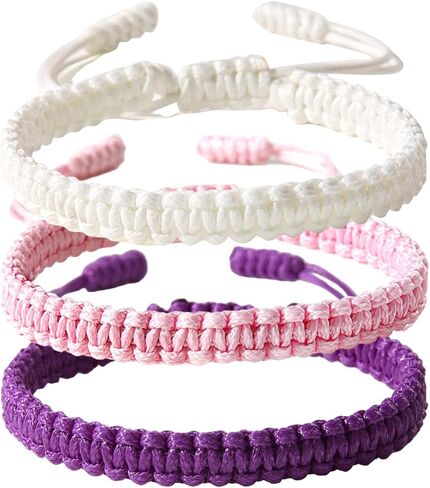 POYAMUSE Handmade Adjustable Braided Bracelet for Women Men – Bohemian Cotton Knitted Rope Anklet, Braided Anklets for Women Summer Trip in Saudi Arabia