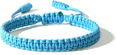 POYAMUSE Handmade Adjustable Braided Bracelet for Women Men – Bohemian Cotton Knitted Rope Anklet, Braided Anklets for Women Summer Trip in Saudi Arabia