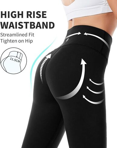 سروال يوجا CAMBIVO بجيوب + بنطال ضيق للتمرين للنساء (كبير) in Kuwait