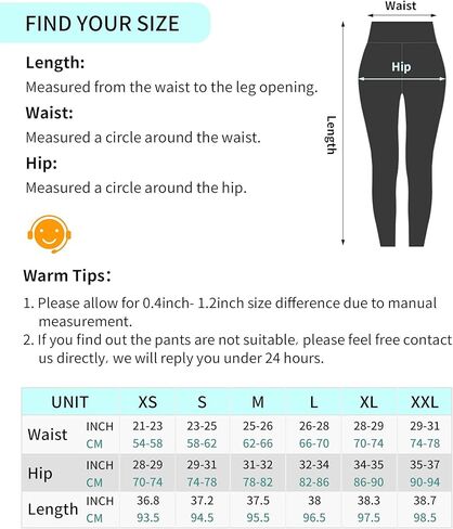 سروال يوجا CAMBIVO بجيوب + بنطال ضيق للتمرين للنساء (كبير) in Kuwait