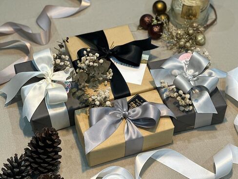 LASOIE-حزمة شريط الساتان، أشرطة زينة الحفلات، ديكور الزفاف، أقواس الشريط للشعر، زينة شريط عيد الميلاد، زينة حفلة عيد الميلاد، شريط لتغليف الهدايا، لون أحمر اللون-38 مم - 1-1/2 بوصة in Kuwait